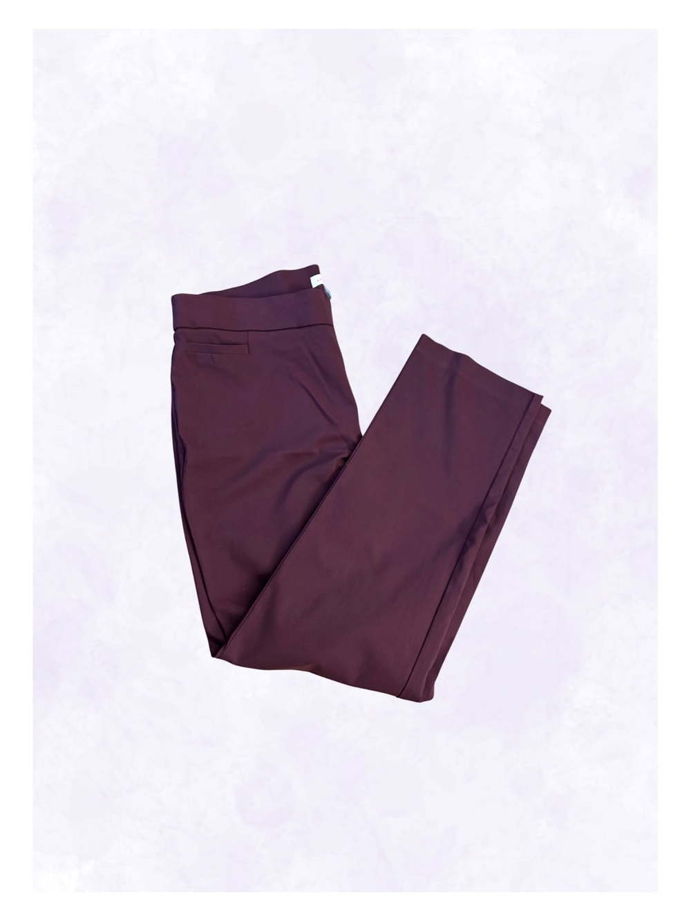 Liz Claiborne Lisa Women's Stretch Pull-On Pants in Plum